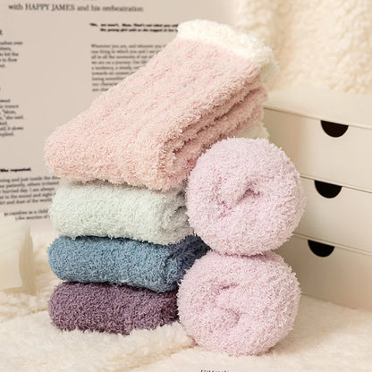 Women Fuzzy Socks (5pairs) Series 2