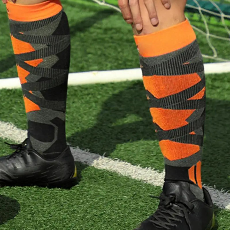 Men Women Over The Knee Anti-slip Football Socks