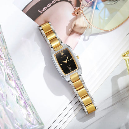 Luxury Stainless Steel Bracelet Wristwatch for Ladies