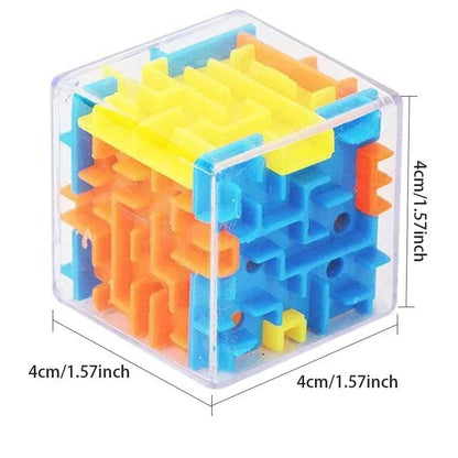 3D Maze Magic Cube | Six-Sided Transparent Puzzle Speed Cube