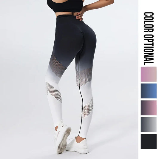 Gradient High Waist Seamless Leggings for Women | Fitness & Yoga Pants