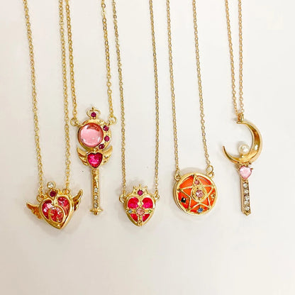 Sailor Moon Magic Wand Crystal Necklace – Cosplay Pendant