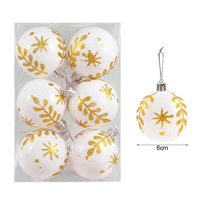 Christmas Ball Ornaments - Xmas Tree Hanging Pendants