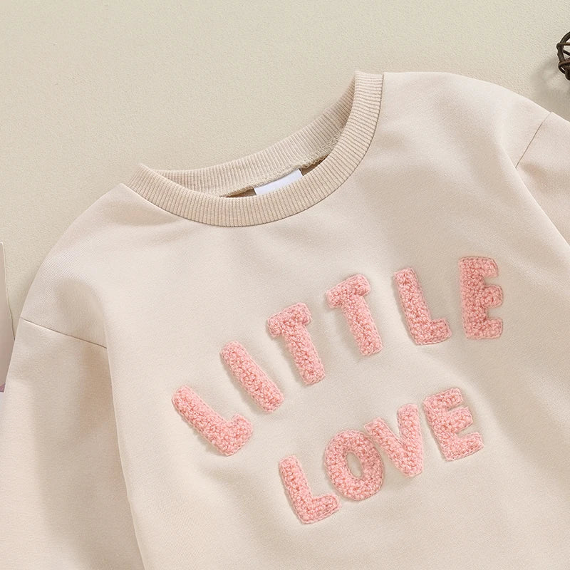 Embroidery Letter Baby Romper | Long Sleeve Cotton Bodysuit for Newborns