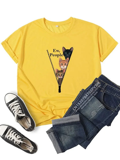 Funny Print T-Shirt for Women