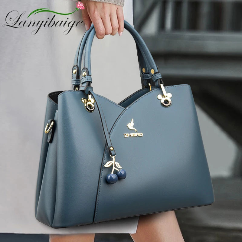 Ladies High-Quality Soft Leather Tote Bag