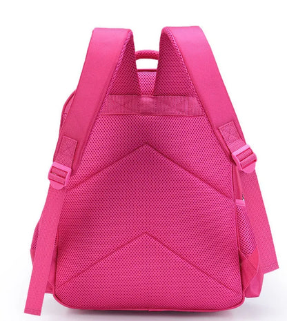 16" Girls' Princess Cartoon School Backpack - Pink Primary Bookbag