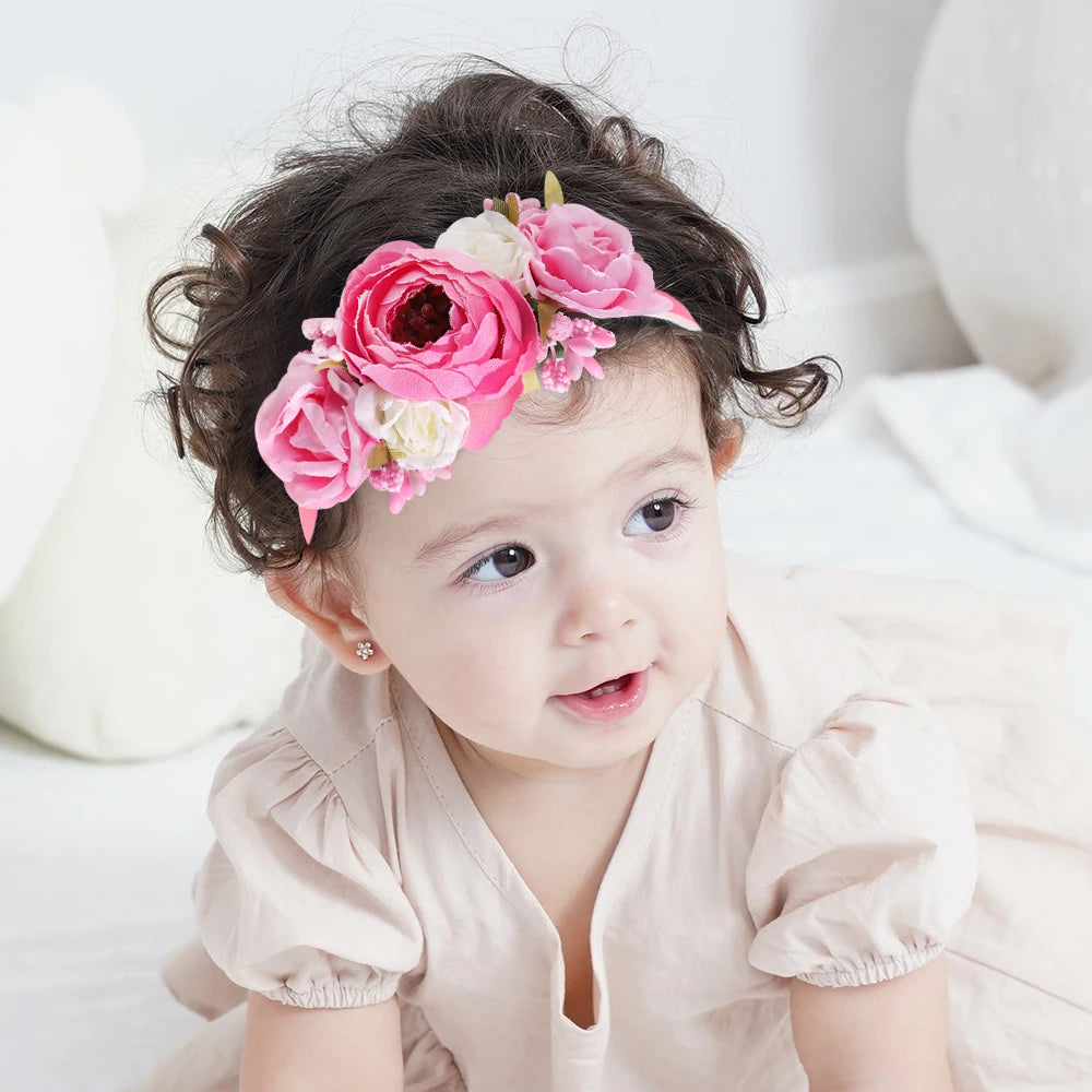 Handmade Flower Girls Headbands | Pearl & Feather Wedding Crown