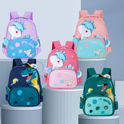 Cartoon Dinosaur Kindergarten School Bag | Cute Backpack for Baby Boys 2-6 Years