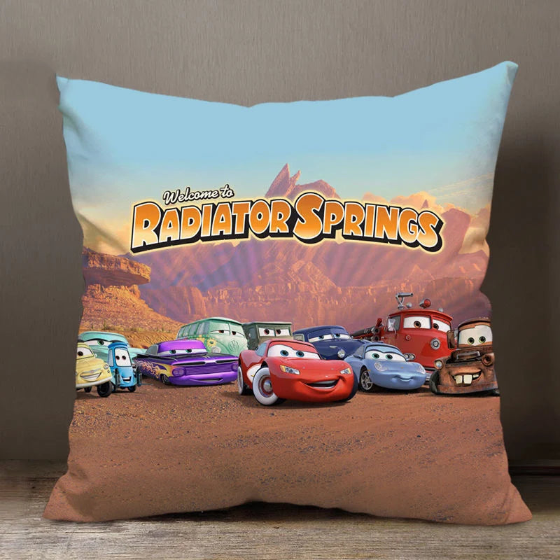 Disney Cartoon Pillowcase – Lightning McQueen Cushion Cover for Car & Sofa