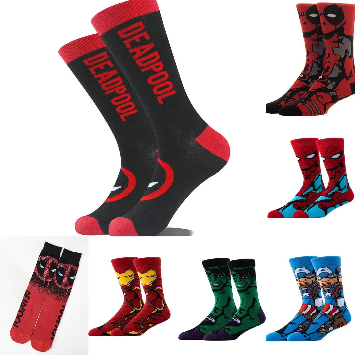 Spiderman Anime Socks | Fashionable Cotton Knee-High Stockings