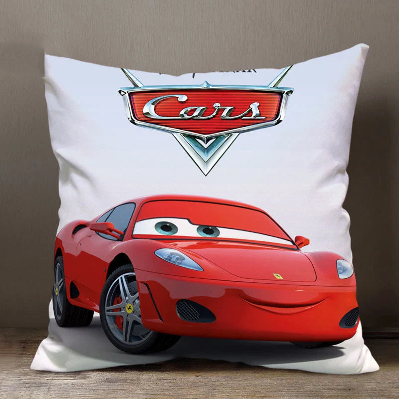 Disney Cartoon Pillowcase – Lightning McQueen Cushion Cover for Car & Sofa