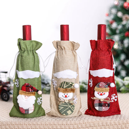 Christmas Wine Bottle Cover - Merry Christmas Home Decoration