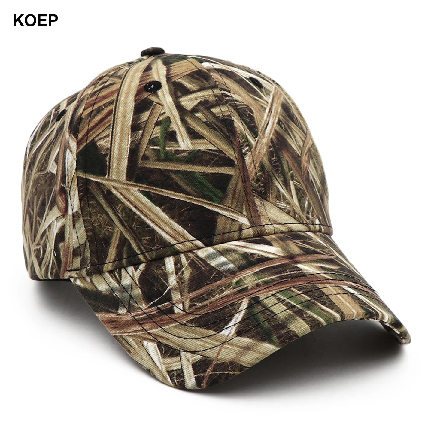 KOEP Outdoor Fishing Cap – Jungle Reed Camouflage Snapback Hat