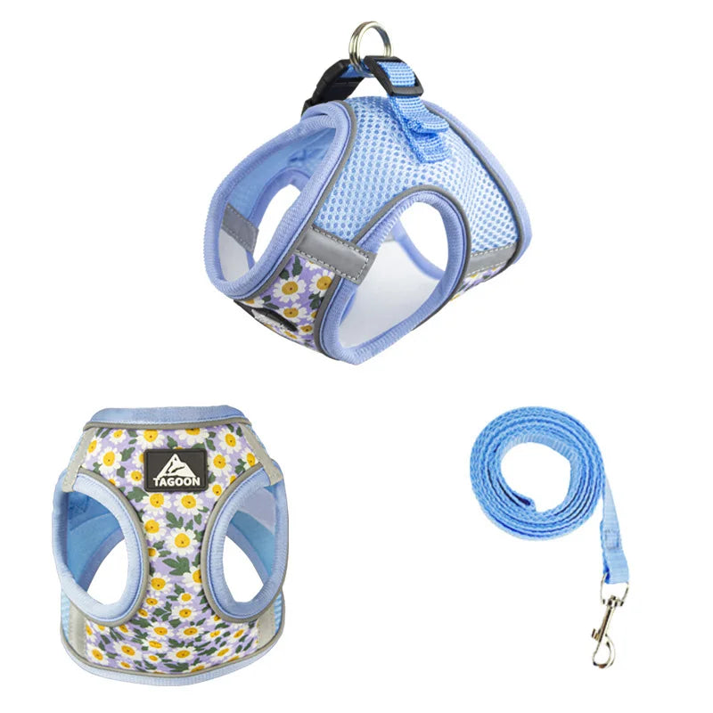 Nylon Mesh Cat Harness and Leash