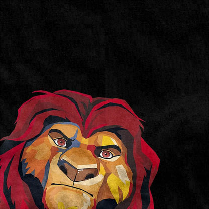 The Lion King Mufasa Portrait T-Shirt – Cotton Short Sleeve Crew Neck