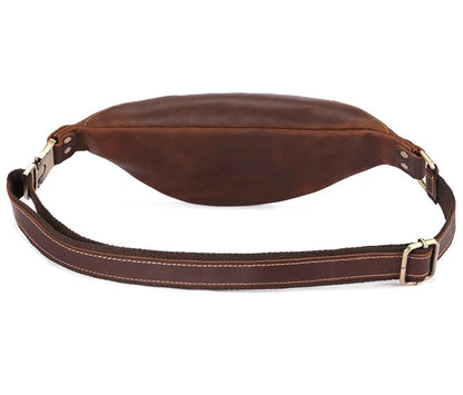 Men's Crazy Horse Leather Belt Bag