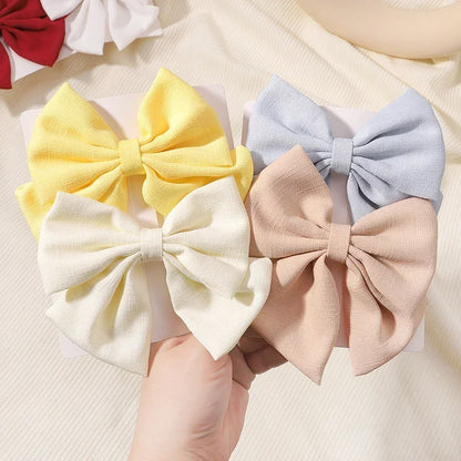 2 pcs Grosgrain Ribbon Hairpins for Girls