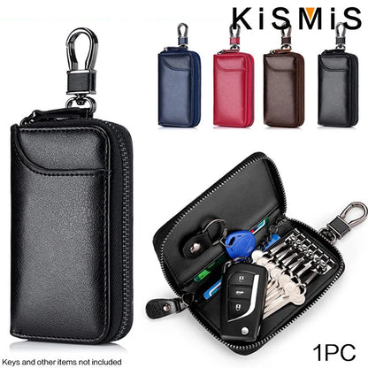 Genuine Leather Keychain Organizer Unisex Key Bag