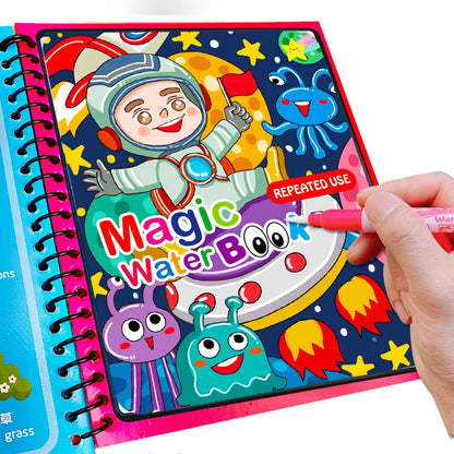 Magic Water Painting Book – Montessori-Inspired Coloring for Toddlers