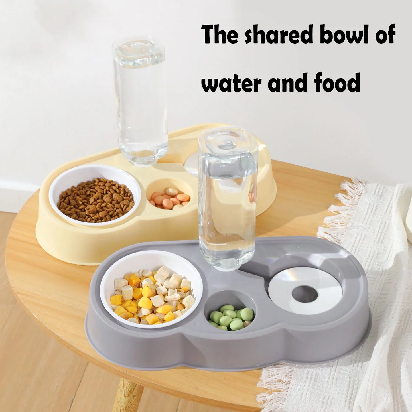 Automatic Dual-Use Pet Bowl | Moisture-Proof Drinking & Feeding Bowl