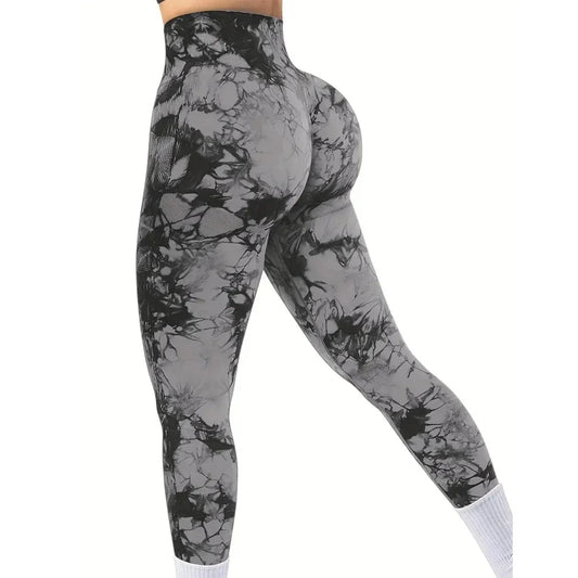 Women's Tie-Dye Seamless High Waist Butt Lifting Leggings