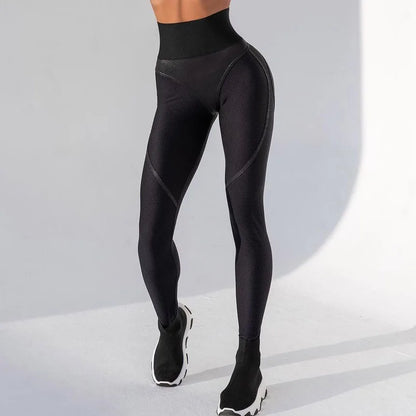 Women's Ultra-Thin Mesh Design Gym Leggings – High Waist Fitness Tights