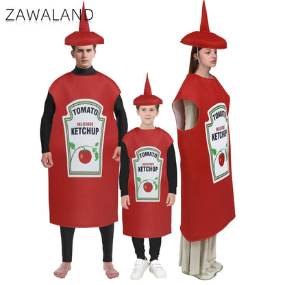 Red Tomato Ketchup Costume