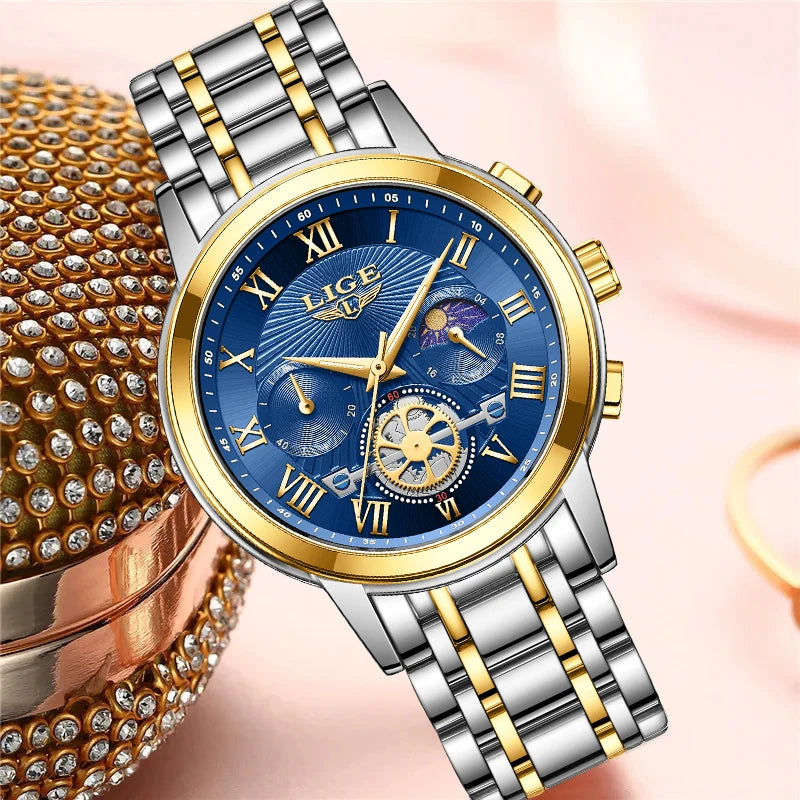 Elegant All-Steel Quartz Watch for Women