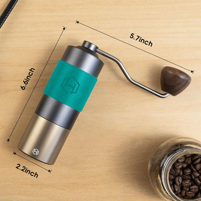 Manual Coffee Grinder with Adjustable Conical Burr – 30g Capacity