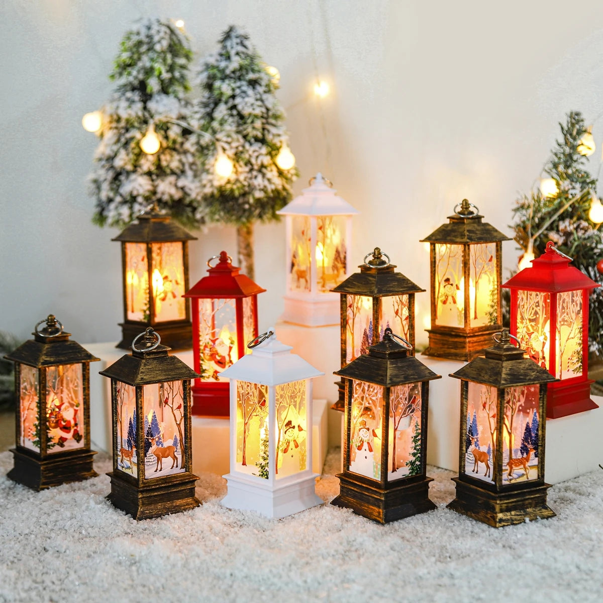 Christmas Lantern Light – Merry Decorations for Home & Tree Ornaments