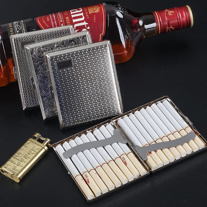 Portable Metal Cigarette Box Case