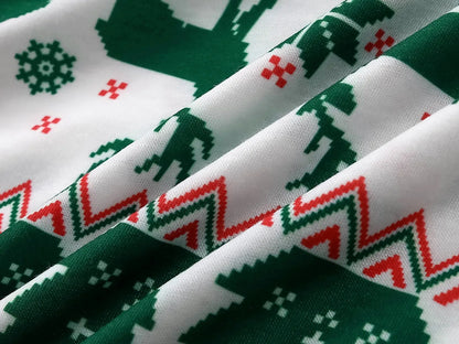 Family Matching Christmas Pajamas-Festive Green