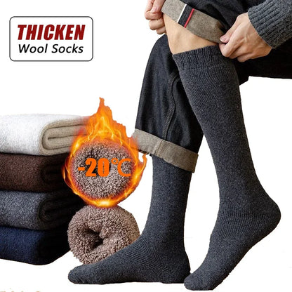 3 Pairs Winter Men's Thickened Wool Socks