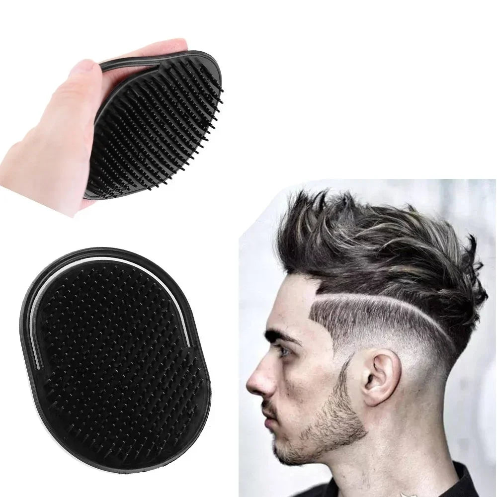 Portable Men’s Beard & Scalp Shampoo Comb - Travel Brush