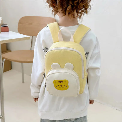 Kids Backpack | Kawaii Cartoon Bear & Bunny Schoolbag for Toddlers