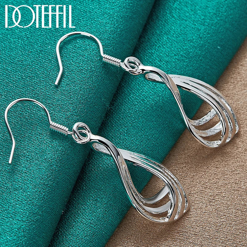 925 Sterling Silver Water Drop Earrings