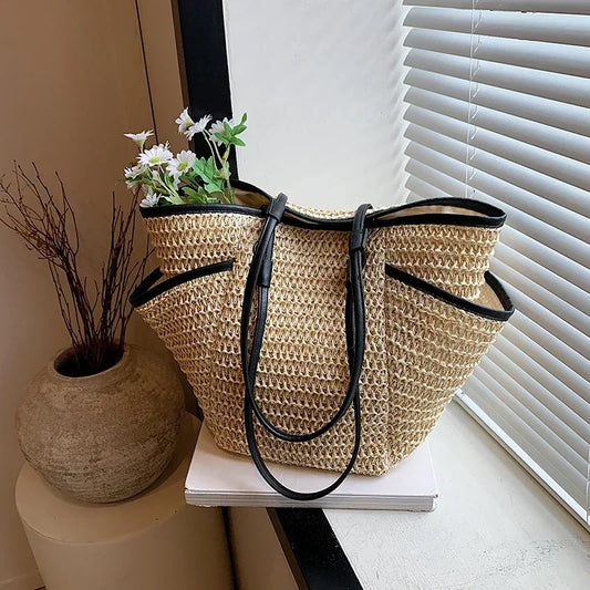 Straw Casual Simple Shoulder Bags