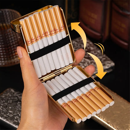 Luxury Vintage Engraved Cigarette Case Holder