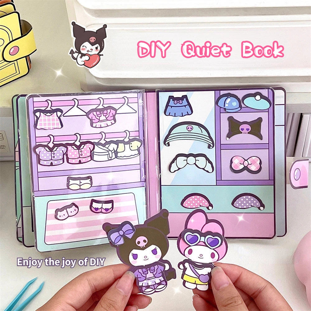 Sanrio Kuromi & Cinnamoroll Quiet Book – DIY Children's Toy