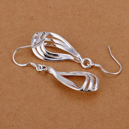 Elegant 925 Sterling Silver Women's Earrings