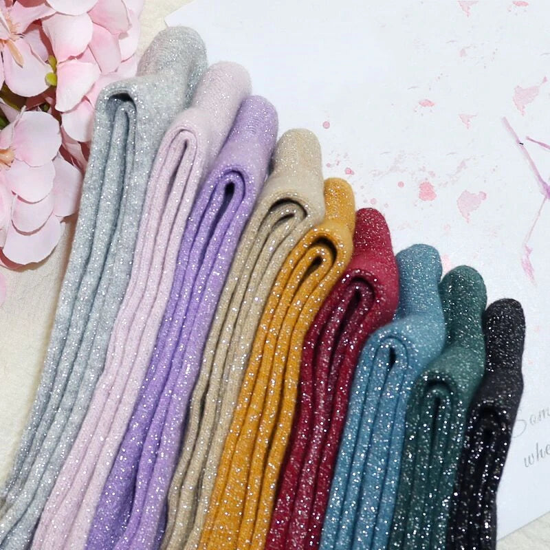 Korean Fashion Gold & Silver Knitted Women's Summer Socks Series 1