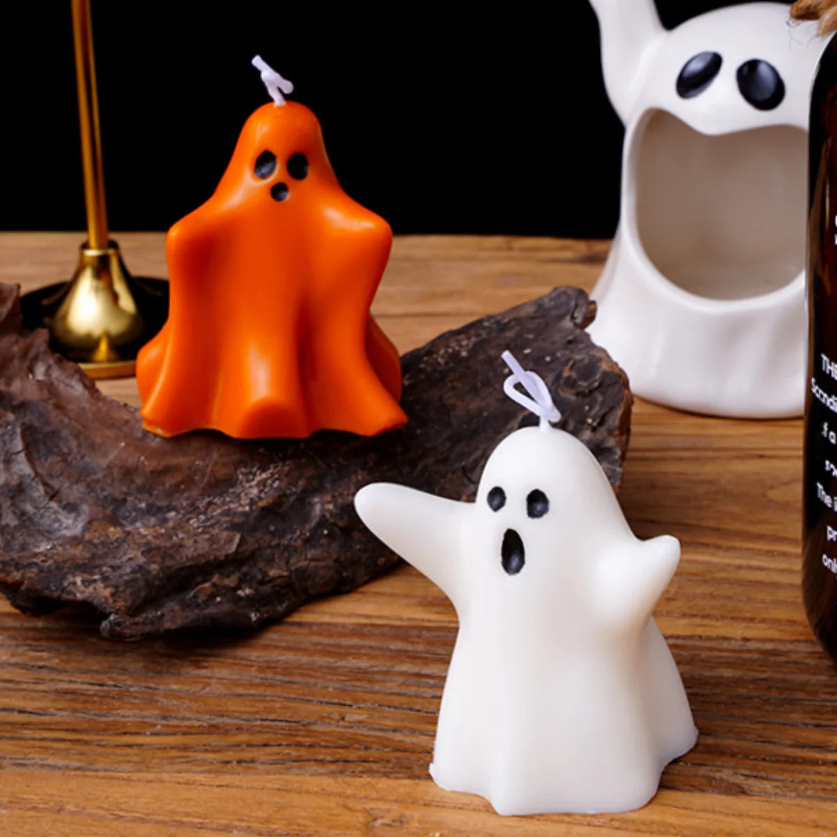 3D Ghost Silicone Candle Mold for Halloween