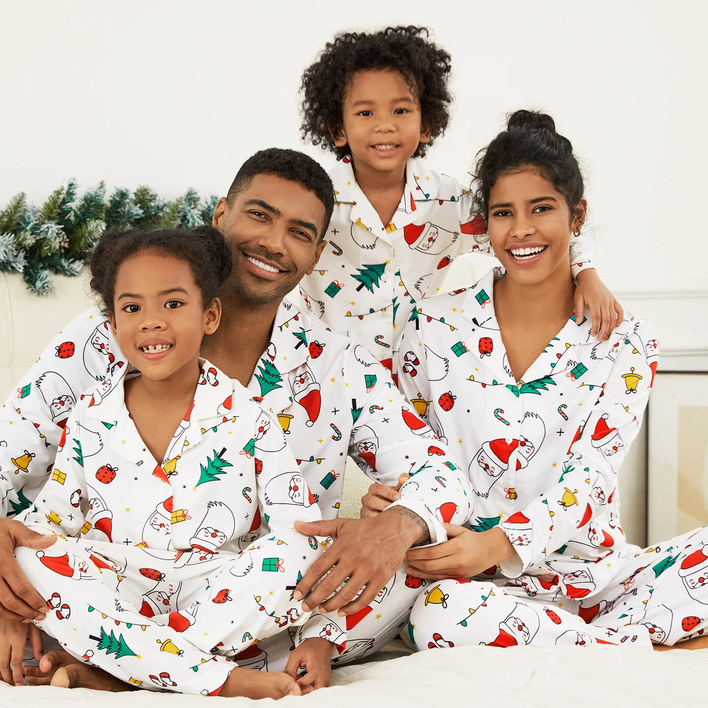 PatPat Christmas Family Matching Pajama Set – Colorful Festival Theme