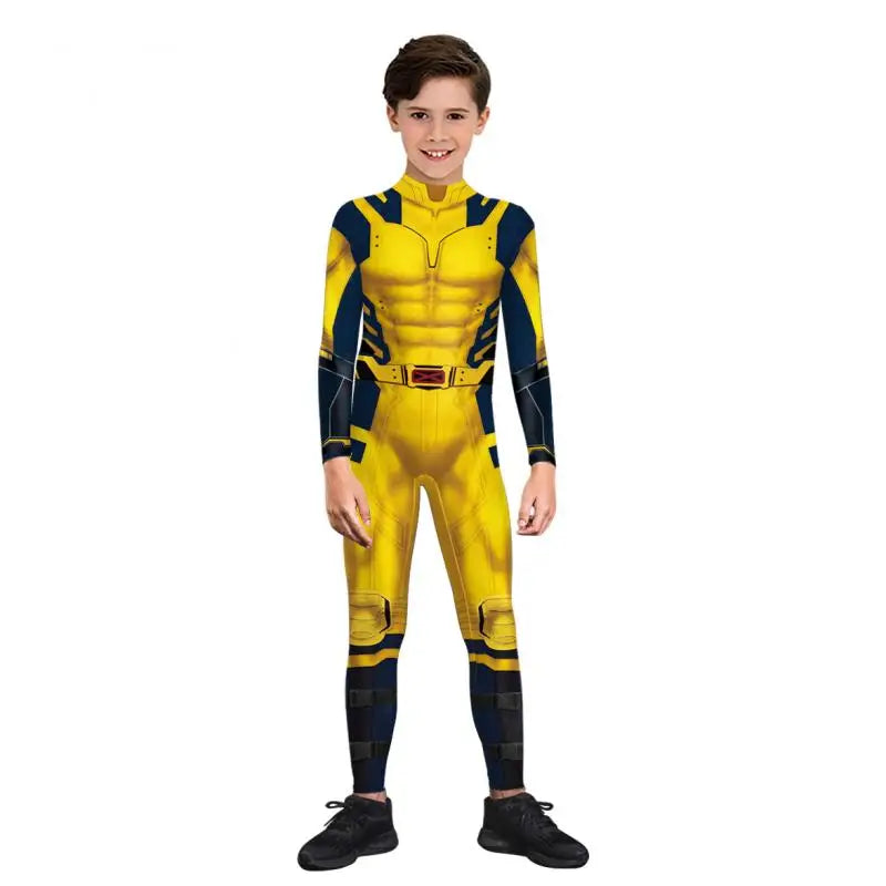 Deadpool Wolverine Print Cosplay Costume