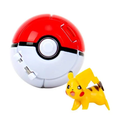 Pokemon Pokeball Figure – Pikachu & Squirtle Action Model Toy