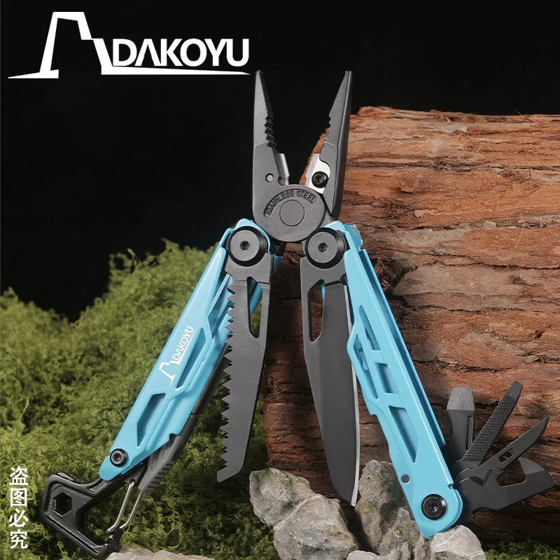 DAKOYU Multi-Functional Swiss Tool with Whistle - Outdoor Pliers