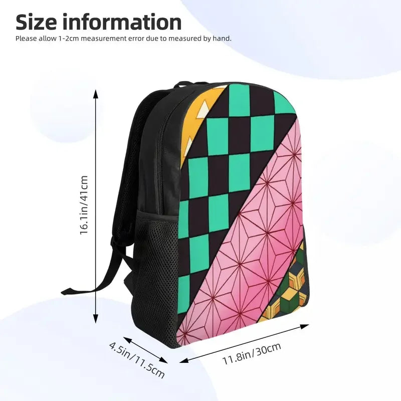 Customized Demon Slayer Kimetsu No Yaiba Backpack | Water-Resistant Anime School Bag