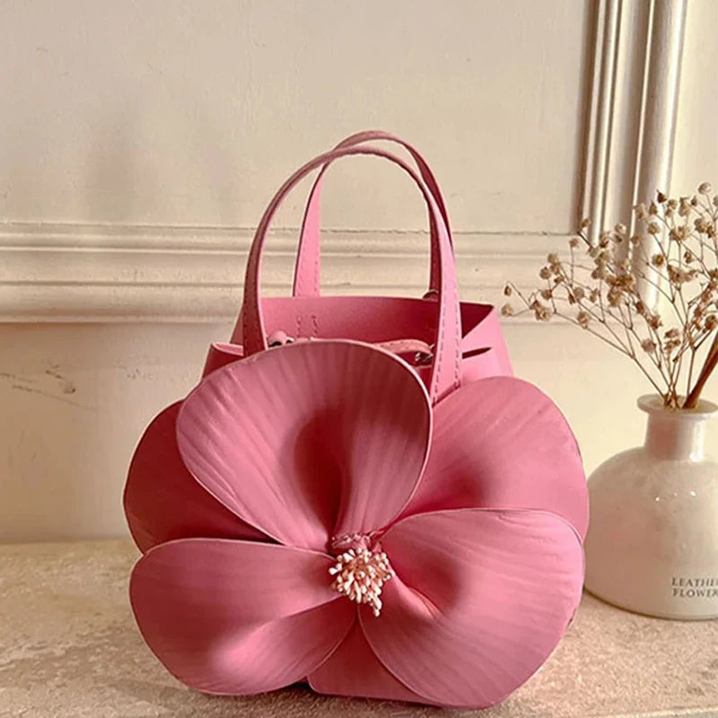 Bucket Purse Flower Bag | French Mini Tote & Luxury Designer Handbags