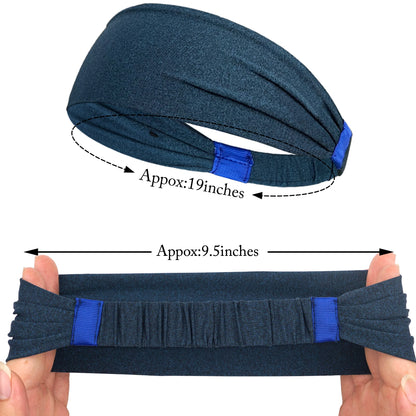 Sports Headbands for Men & Women | Soft Elastic Gym & Yoga Sweatbands